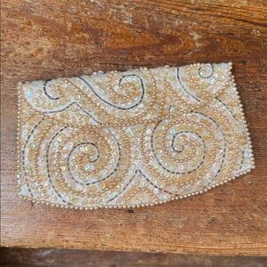 vintage La Regale beaded evening clutch made in Japan